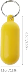 2 Pcs Yellow Floating Keychain Pills-Shape Float