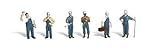 Woodland Scenics O Scale Scenic Accents Figures/People Set Train Mechanics (6)