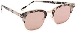 Valley Eyewear Women's Larynx Sunglasses, Baby Pink Tortoise/Rose Gold, One Size