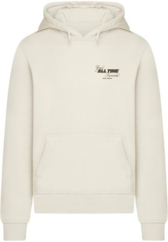 Sweat à Capuche All Time Favorite pour Homme - Coupe Droite - en mélange de Coton et de Polyester - Look Streetwear décontracté - avec Capuche et Poche Kangourou pour Le Quotidien et Les