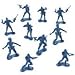 Big Bag of Blue Army Plastic Toy Soldiers (bulk set of 144 Army Men) Action Figures for Kids