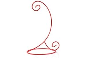 Coton Colors Decorative Ornament Stand, 4in L x 5.25in W x 9in H (Red Ornament Stand)