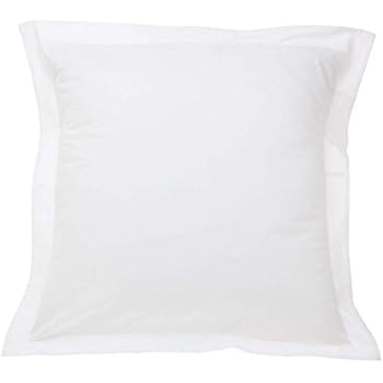 Amazon Com Mp Linen White Euro Pillow Shams Set Of 2 Luxury 580