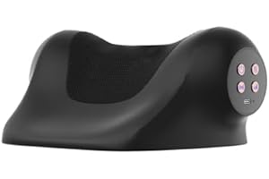 Ringco Red Light Therapy Neck Massager with 3 Level Heating & Vibration Adjustable, Heated Neck Stretcher with 3 Modes, Rechargeable Cervical Traction Device for Pain Relief & Muscle Relaxation