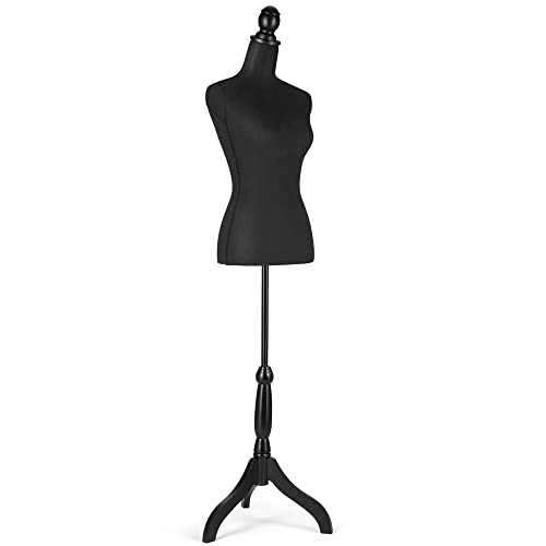 Female Dress Form Mannequin Body Torso Stand with Adjustable Height