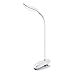 Miady 20 LED Clip on Lamp, Cordless & Portable Clip on Light, Touch Control Stepless Dimming, Eye-Care Adjustable Brightness Reading Light, USB Rechargeable and Built-in 1200mAh Battery