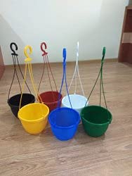 POT & PLANT SHOP Multi Color Hanging pots Set of 3