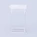 NBEADS 100 Pcs Clear Plastic Rectangle Mini Beads Storage Containers Box Case with lid for Small Items,Pills,Herbs,Tiny Bead and Jewerlry Findings