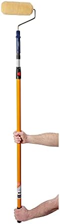 HAM Trade 9 Inch MED Pile Sleeves 3 Pack White/Orange view 2