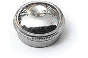 Jiayouy Silver Plated Flute Head Crown Headjoint Screw Cap Flute Repair Parts Instrument Accessory