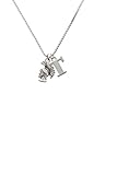 Small Trojan - Mascot - Capital -T- Initial Necklace