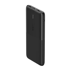 OPPO Power Bank 10000mah,18w Fast Charging in Both Directions,12-Factor Safety accurance,Supports Android and iOS（Black）