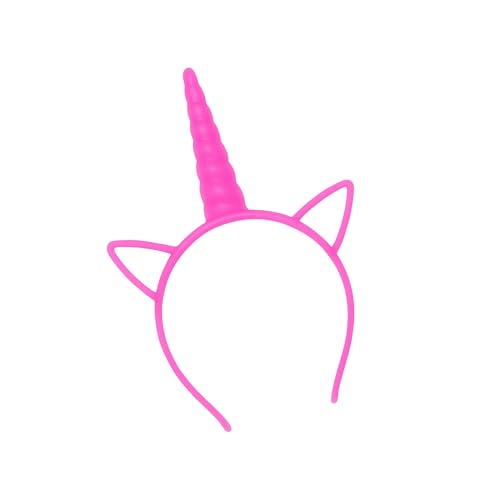 WELL HOME MOBILIARIO & DECORACIÓN- Conjunto de Diadema de Unicornio Brillante en la Oscuridad y Palos Luminosos - Incluye 48 Juegos, Color Rosa, Normal (WH16359)