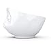 FIFTYEIGHT PRODUCTS TASSEN Porcelain Bowl, Kissing Face Edition, 16 oz. White, (Single Bowl) for Serving Cereal, Soup