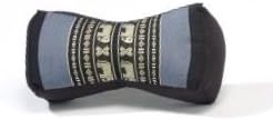 Neck Pillow, Blue/Black. (Free a Gift Wooden Dragon Pencil Handmade).