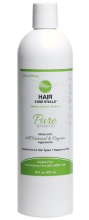 Natural Wellbeing - Hair Essentials - Unscented Shampoo 16oz - Organic herbal extracts that cleanse and nourish your hair and scalp