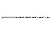 Dormer A976 Cobalt Steel Extra Long Length Drill Bit, Parabolic Flute, PFX Style, Uncoated (Bright) Finish, Round Shank, 130 Degree Point Angle, 2.00mm