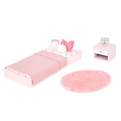 Our Generation Doll Bedroom Furniture Set, Sweet Snuggles Bed Set