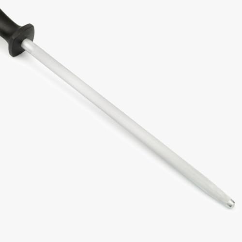 Serie Chairas - Acciaini Affilatori Affilacoltelli - Acciaio al Carbonio Cromato 230 mm - Manico Polipropilene Colore Nero