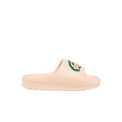 Lacoste Women's Serve Slide, Peach Croc with