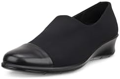 Amazon.com | ECCO Felicia Stretch, Black, 4-4.5 | Platforms & Wedges