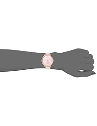 Reloj casual de acero y cuero de cuarzo 'Kate' de Ted Baker para mujer