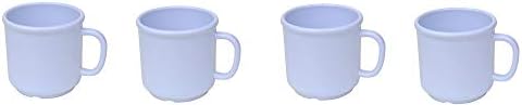 6 Pack Set - SAN Plastic - Hot Beverage Mug, White - 10 Ounce (4)