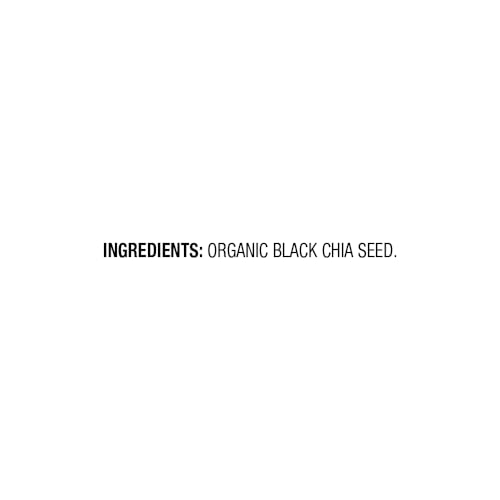 AMAZON FRESH, ORGANIC BLACK CHIA SEEDS, 1 LB (PREVIOUSLY HAPPY BELLY, PACKAGING MAY VARY)