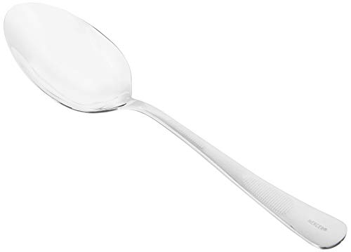 Mercer Culinary 18-8 Stainless Steel Plating Spoon with Solid Bowl, 9 Inch