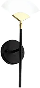 Wall Light Brass Fan Wall Lamp Modern Minimalist Living Room Bedroom Bedside Lamp Corridor TV Background Wall Decoration Lamp Indoor Lighting