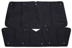Toyota Land Cruiser 200 - Black Sun Shade for Rear Car Window, Windshield Vehicle Accessories with Durable Fabric to Protect Baby from Heat, Sunlight, UV Ray, Easy to Use, Keep car Cool 『land200-f』