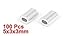 uxcell - a15060500ux0038jp Uxcell a15060500ux0038 0.8mm 1/32-inch Wire Rope Aluminum Ferrules Sleeves Silver Tone (Pack of 100)