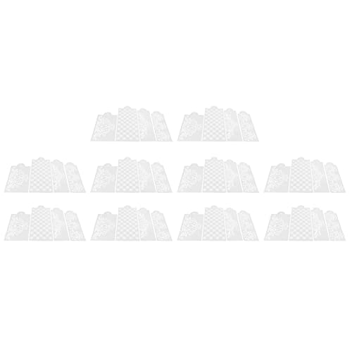 Deror Cake Spray Mold 10 Set Cake Spray Mold Cake Embossing Mold Baking Stencils voor Thuis Keuken Tool - Image 5