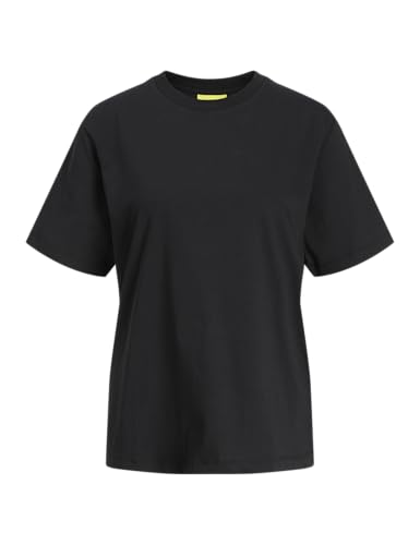 JACK & JONES Jxsanne Loose SS Fringe Tee JRS T-Shirt, Noir, L Femmes