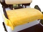 Nif Tee Seat Golf Cart Bench Seat Cover, Made of Soft 100% Cotton Washable Velour Terry Cloth, Fits All Standard Electric Golf Carts, Keeps Golfers Comfortable on the Greens Year Around, NTS (Yellow)