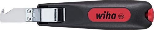 Wiha Herramienta pelacable con cuchilla de Arrastre autogirable para Cables redondos 165 mm (44619)