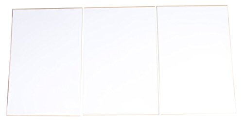 D'cor Visuals 40-80-108 Universal Number Plate (White), 3 Pack, 1 Pack