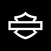 Motorcycle Bar and Shield Design #1 Vinyl Decal Sticker Car HD Moto Club Biker 5" x 4" (White)