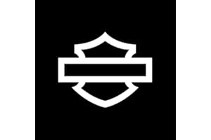 SIMONKUSTOM Motorcycle Bar and Shield Design #1 Vinyl Decal Sticker Car HD Moto Club Biker 5" x 4" (white)