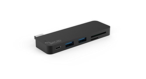 Juiced Systems Universal Aluminum USB 3.0 Media Adapter - 2x USB 3.0 Ports | SD Card Input | Micro SD Input | Micro USB Input ( Additional Power Supply Source)