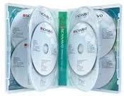 10 x Scanavo 11-Disc Overlap DVD Case 32mm Clear