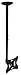 Mount-It! MI-508 Ceiling Mount Bracket for TVs, Height Adjustable TV Mount With Tilt and Swivel Motion, Compatible With LED, LCD, Flat Panel TVs Between 23 Inches to 42 Inches, VESA 200 66 Lb Capacity