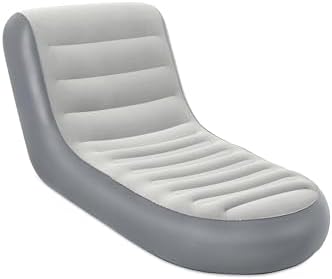 Bestway Chaise Sport Lounger Inflatable Chair Black/White 165 x 84