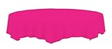 Creative Converting Touch of Color Octy-Round Paper Table Cover, 82-Inch, Hot Magenta