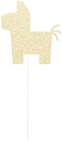Donkey Piñata Shaped Cake Topper - any color glitter