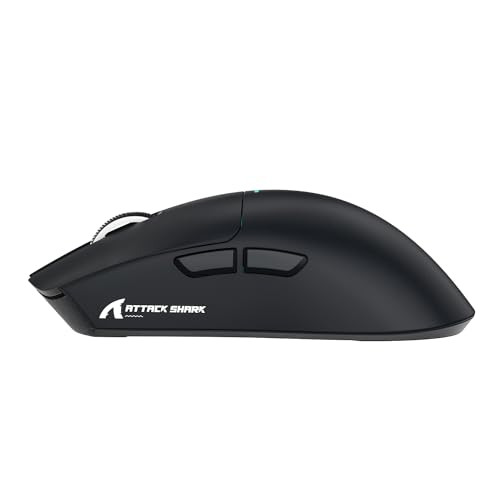ATTACK SHARK X11 Gaming Mouse with Magnetic Charging Dock, PixArt PAW3311 Gaming Sensor, BT/2.4G Wireless/Wired Gaming Mouse, 22000 DPI, Office Mice Gamer Mice for Win11/Xbox/PS/Mac (Black)
