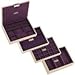 | VERY SPECIAL OFFER 28% OFF | Stackers | Jewelry Box | classic cream & purple stacker set of 4