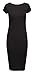 Crazy Girls Women's Cap Sleeve Scoop Neck Midi Dress