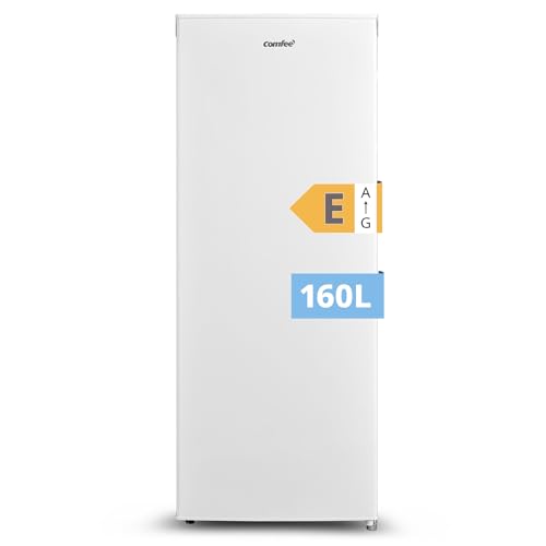 ' RCU160WH2(E) Congélateur Armoire 160L - Hauteur 142cm -183kWh/an-Porte Réversible-42dB Silencieux-Thermostat Réglable-Pieds Ajustables-Blanc