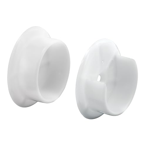 Prime-Line N 6568 Plastic Closet Pole Sockets, Accommodates 1-3/8 Inch Diameter…